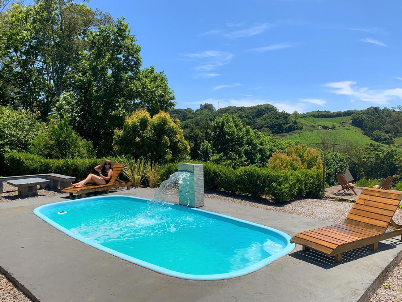 Casa Na Arvore Com Hidro, Piscina, Trilha, Cavalo 本图贡萨尔维斯 外观 照片