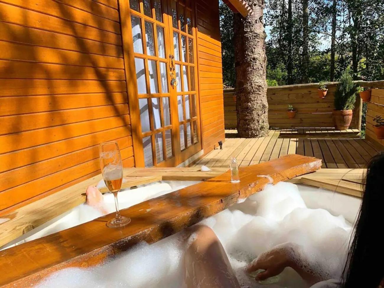 Casa Na Arvore Com Hidro, Piscina, Trilha, Cavalo 本图贡萨尔维斯 外观 照片